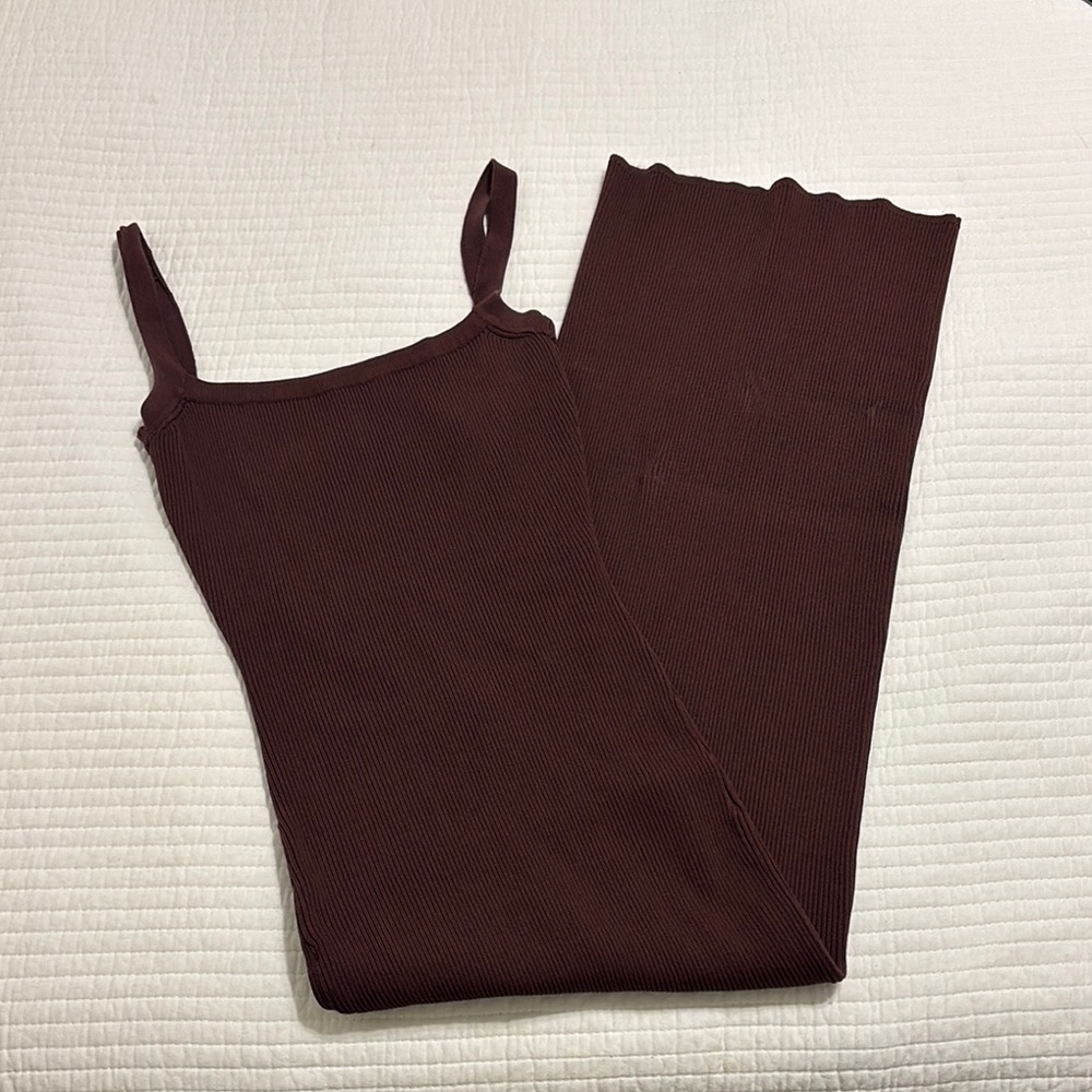 Zara Knit Open Back Midi Dress